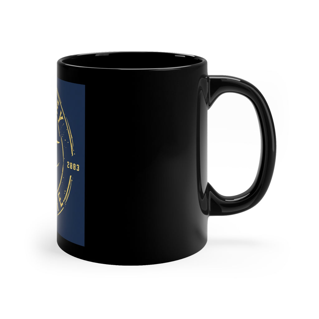 Whiskey Charlie Logo Coffee Mug — 11oz Black Ceramic