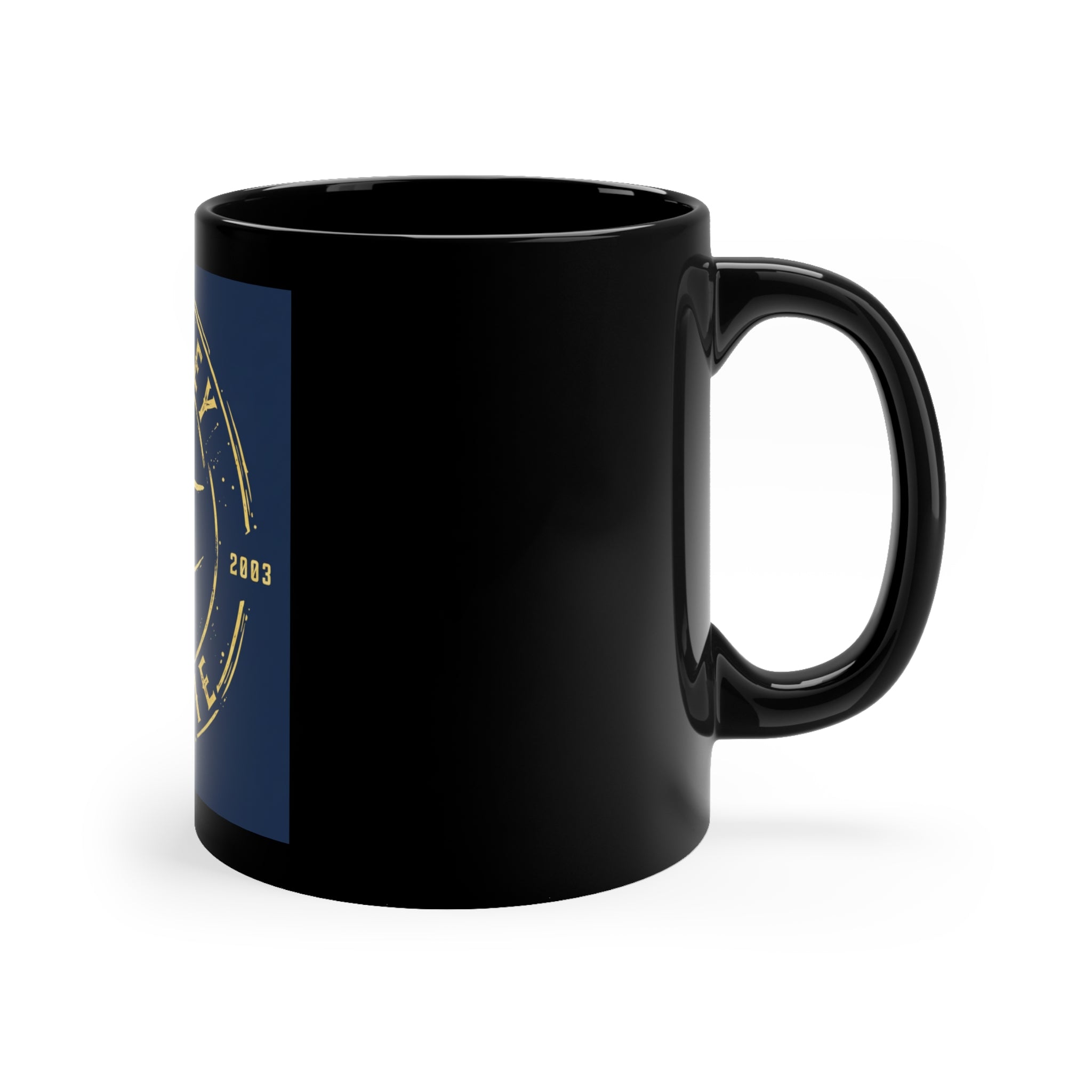 Whiskey Charlie Logo Coffee Mug — 11oz Black Ceramic